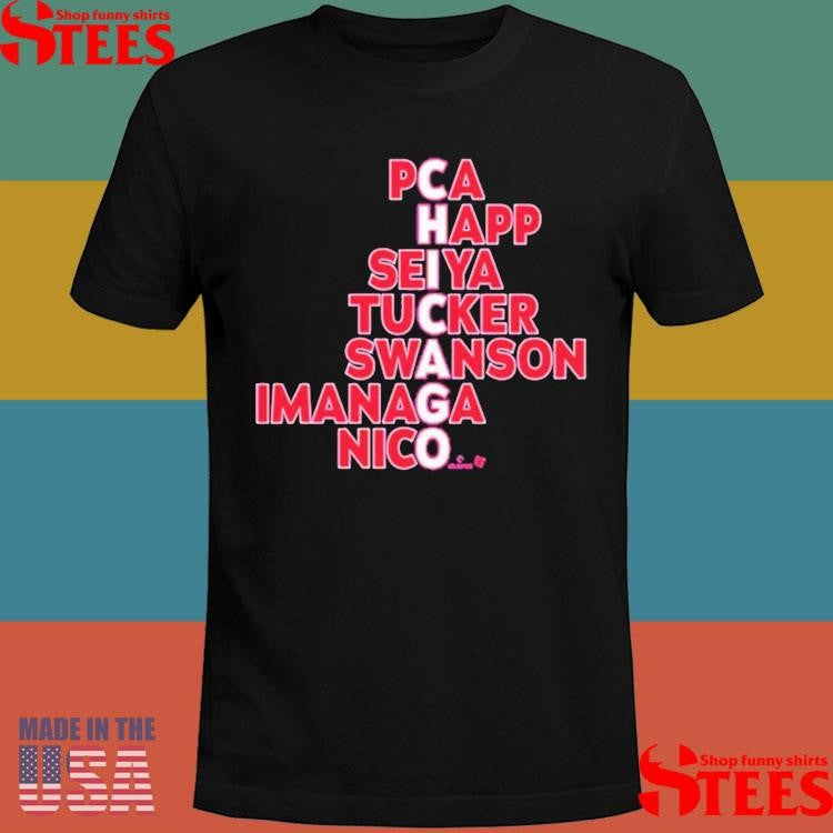 Chicago Cubs Pca Happ Seiya Tucker Swanson Imanaga Nico Names 2025 Shirts