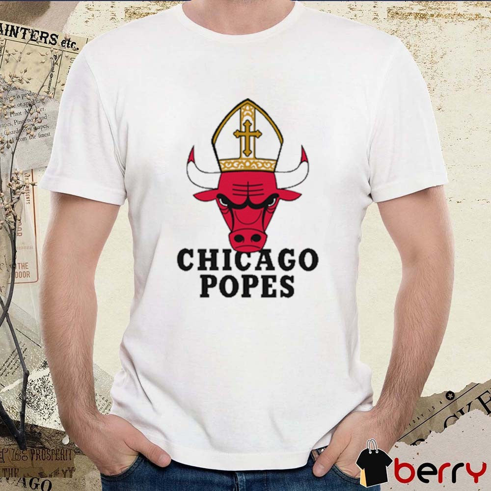 Chicago Popes Chicago Bulls x Pope Leo XIV Funny t-shirt