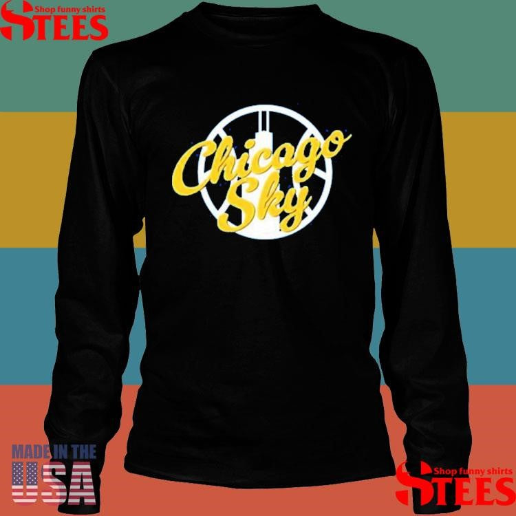 Chicago Sky Team Sky Script Hot T-shirt