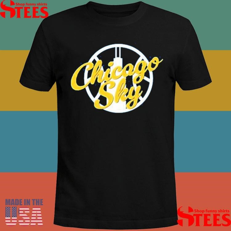 Chicago Sky Team Sky Script Hot T-shirt