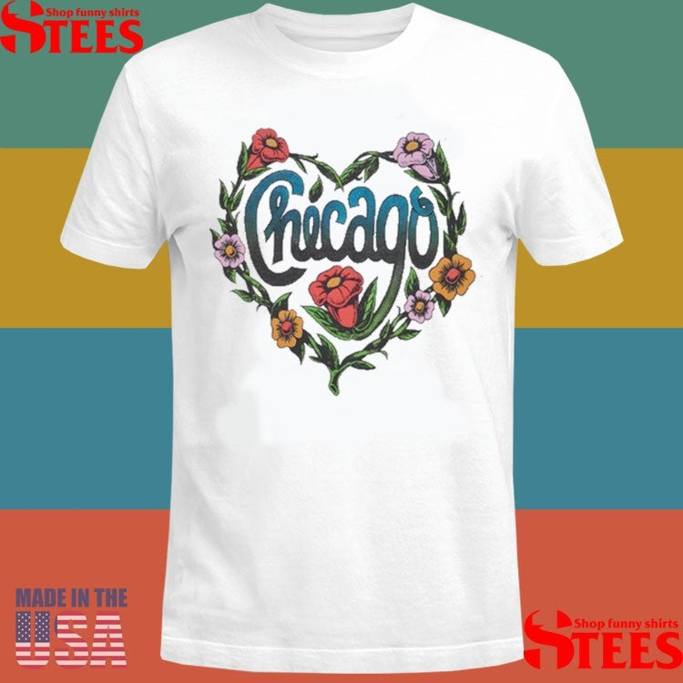 Chicago Tourist Flower Shirts