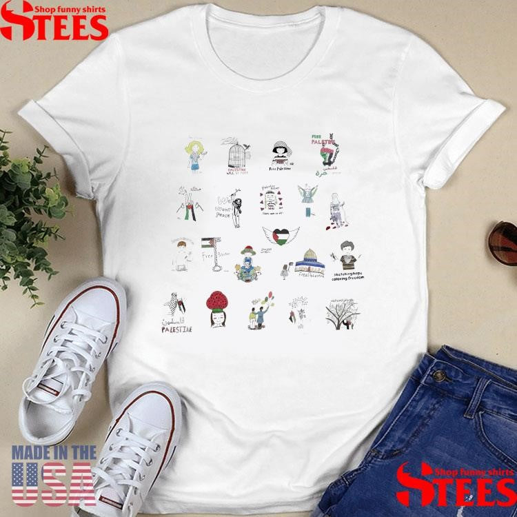Children Of Art Free Palestine T-shirt