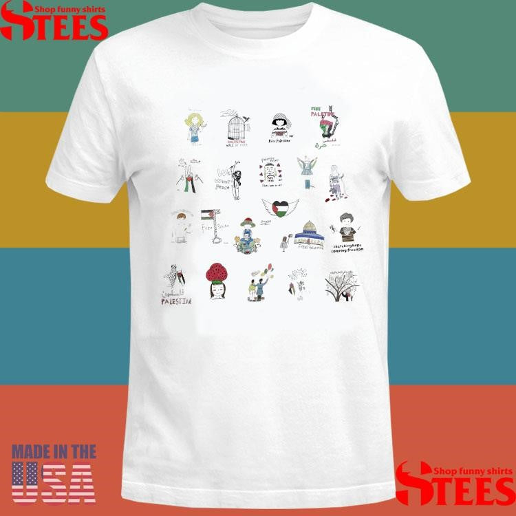 Children Of Art Free Palestine T-shirt