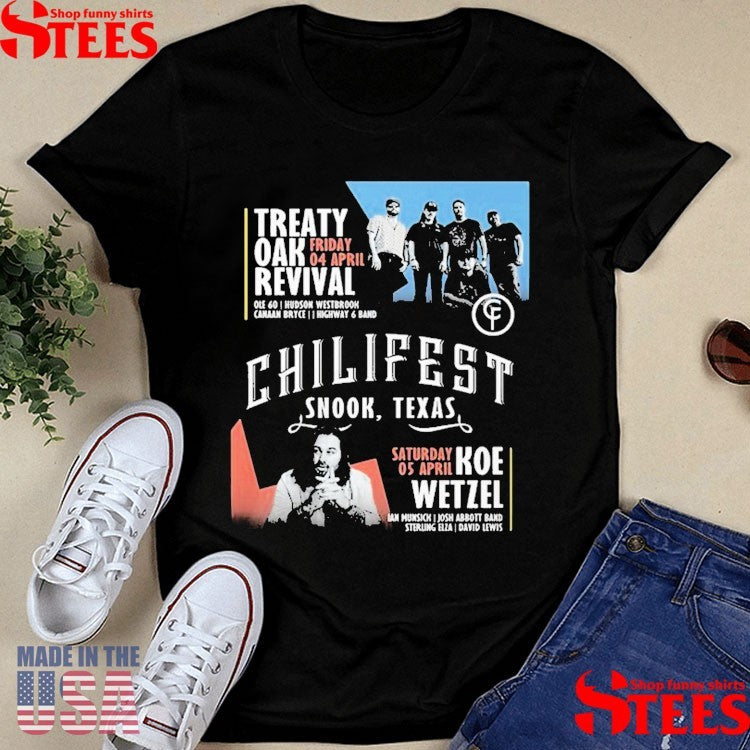 Chilifest Snook Tx Festival 2025 Shirts