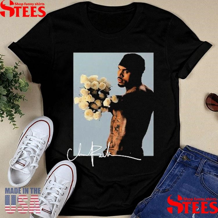 Chris Brown Flower T-shirts