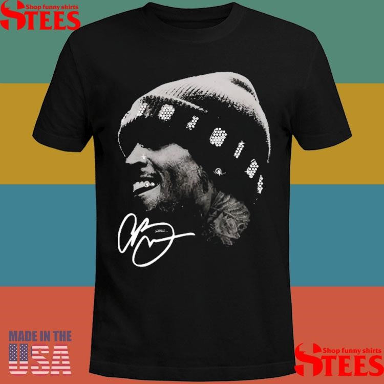 Chris Brown Rhinestone Big Head Ss Shirts