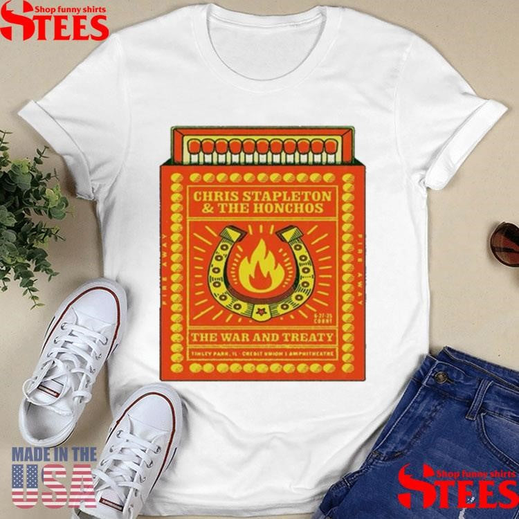 Chris Stapleton Tinley Park, Il Tour June 27 2025 T-shirt