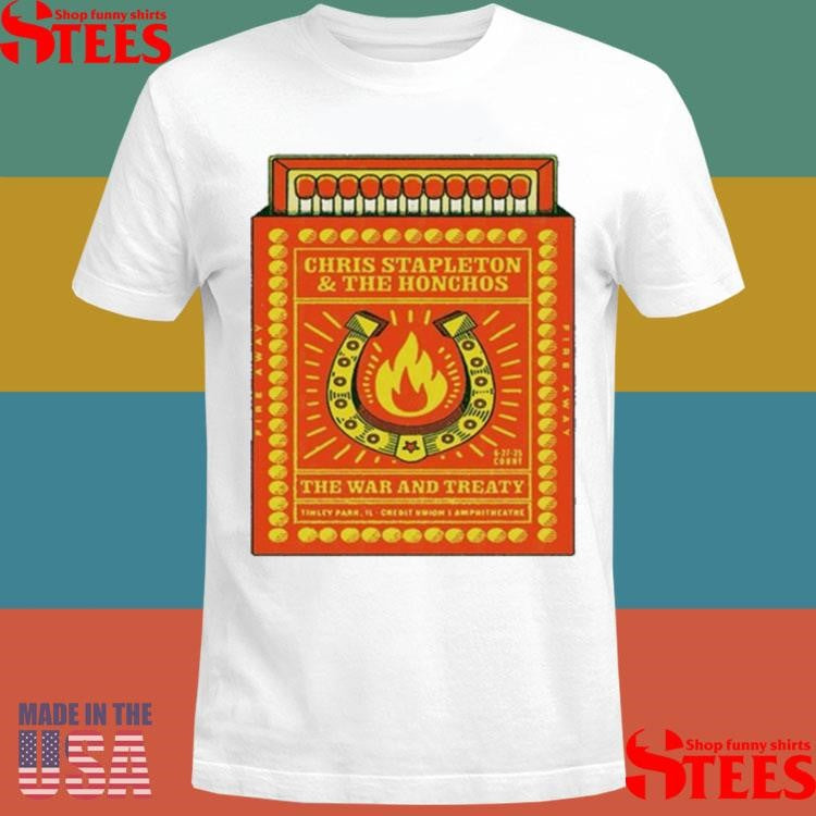 Chris Stapleton Tinley Park, Il Tour June 27 2025 T-shirt