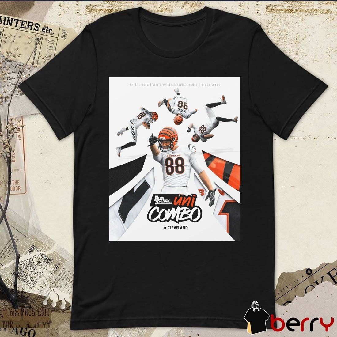 Cincinnati Bengals At Cleveland Uni Combo Penn Station Eát Coát Subs Poster t-shirt