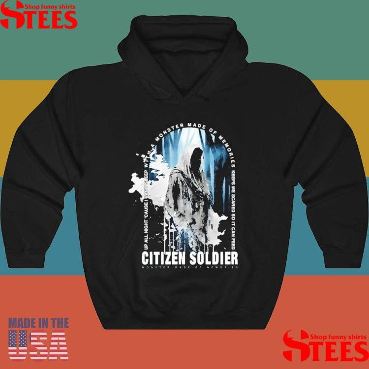 Citizen Soldier Up All Night Cause I Can’t Sleep With A Monster Made Of Memories Keeps Me Scared So It Can Feed Scarecrow Album T-shirt