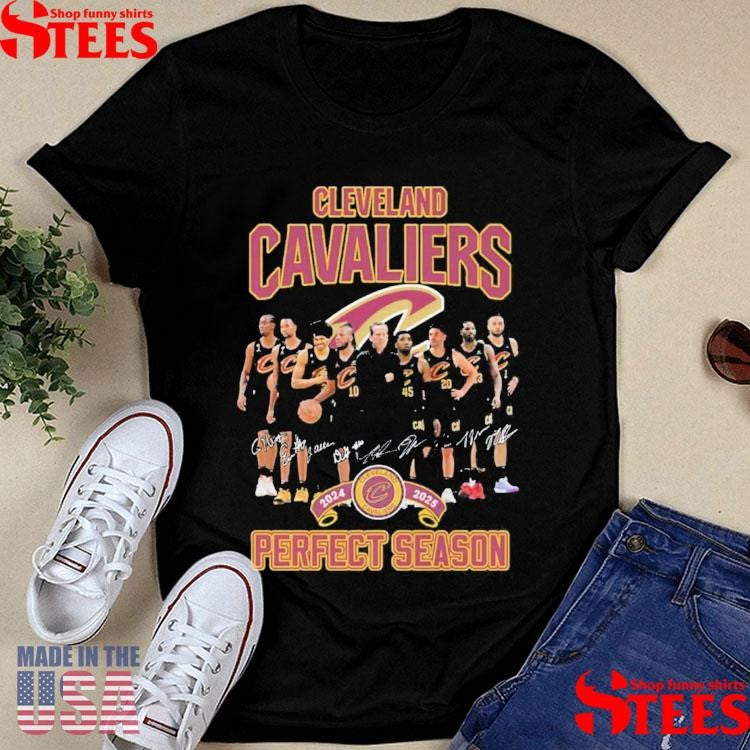 Cleveland Cavaliers Perfect Season 2024 2025 Signatures Shirts