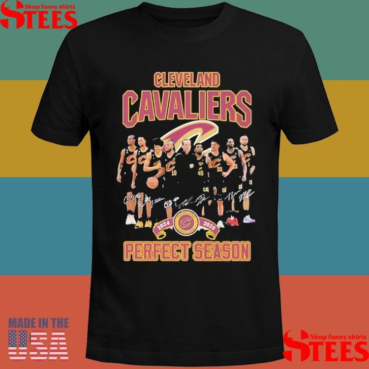 Cleveland Cavaliers Perfect Season 2024 2025 Signatures Shirts