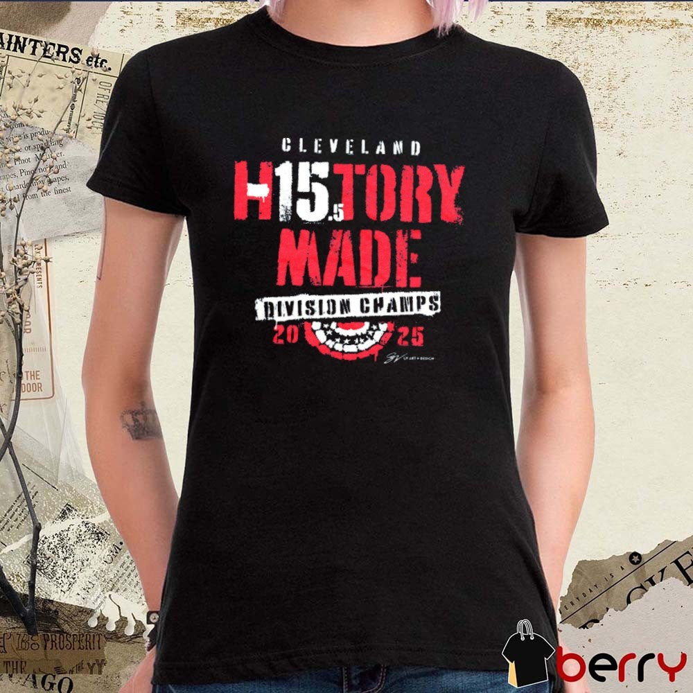 Cleveland Guardians Baseball MLB History Made 15.5 Division Champs 2025 t-shirt