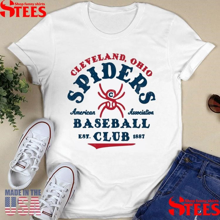 Cleveland Ohio Spiders American Association Baseball Est Club 1887 Teams Shirts