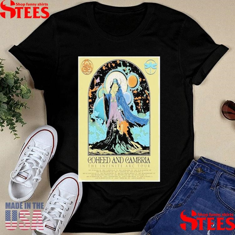 Coheed And Cambria The Infinite Arc Tour 2025 Poster Shirts
