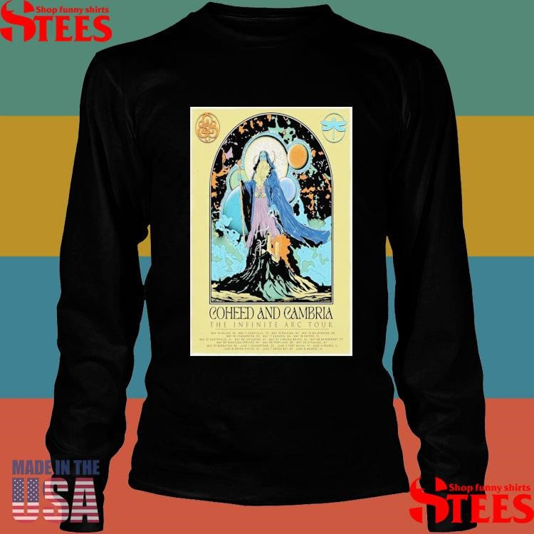 Coheed And Cambria The Infinite Arc Tour 2025 Poster Shirts