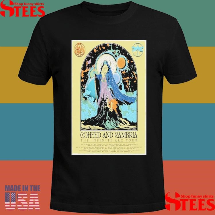 Coheed And Cambria The Infinite Arc Tour 2025 Poster Shirts