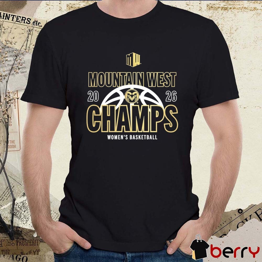 Colorado State Rams 2026 Mountain West Tournament Women’s Basketball Champion t-shirt