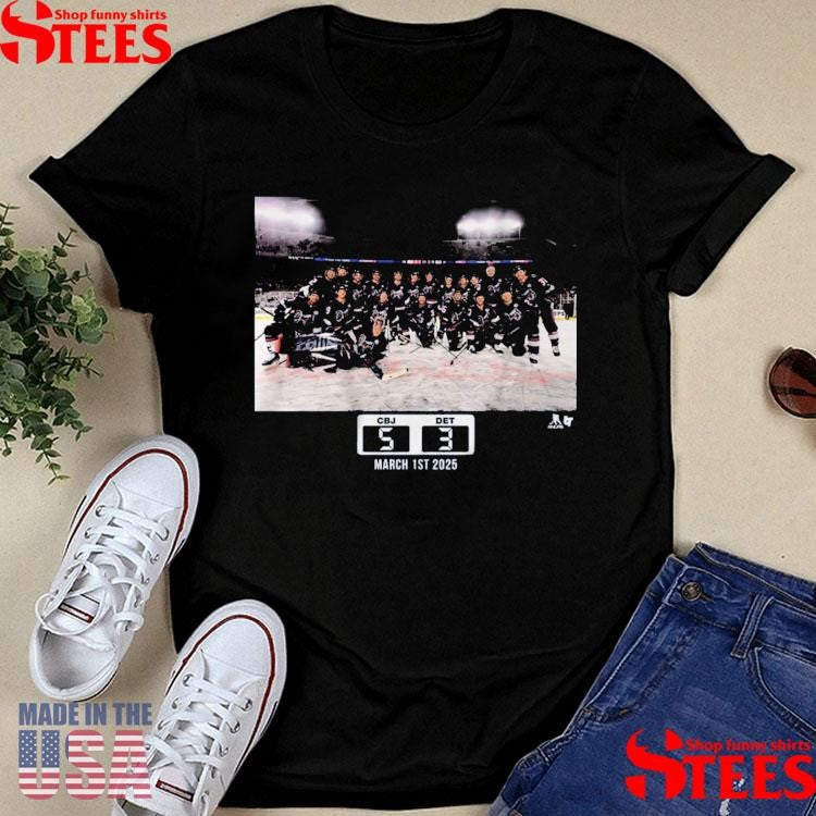 Columbus Blue Jackets Stadium Series Team Picture Local License Shirts