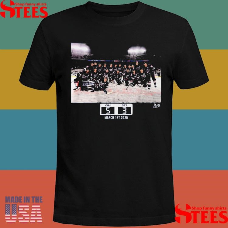 Columbus Blue Jackets Stadium Series Team Picture Local License Shirts