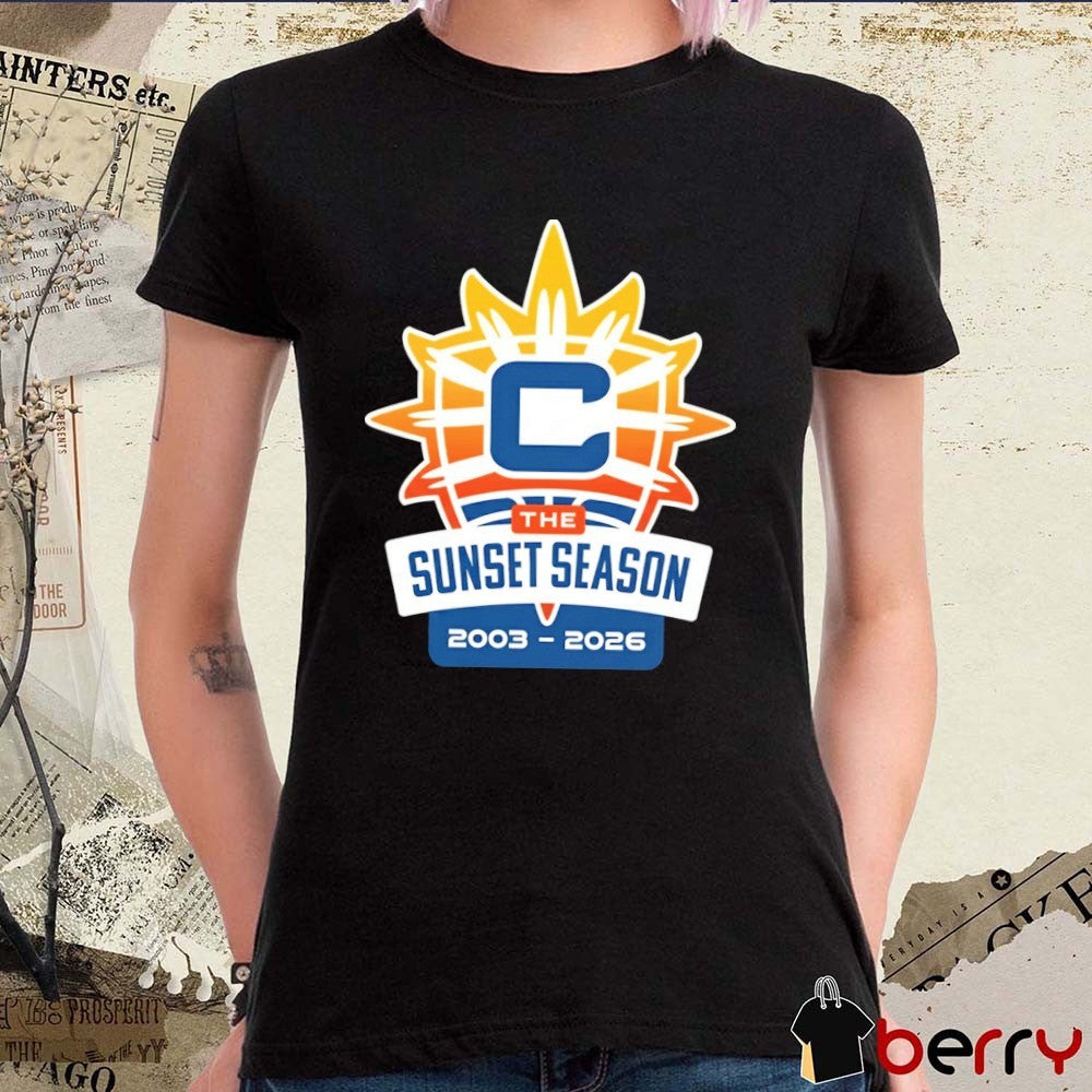 Connecticut Sun The Sunset Season 2003-2026 Logo t-shirt