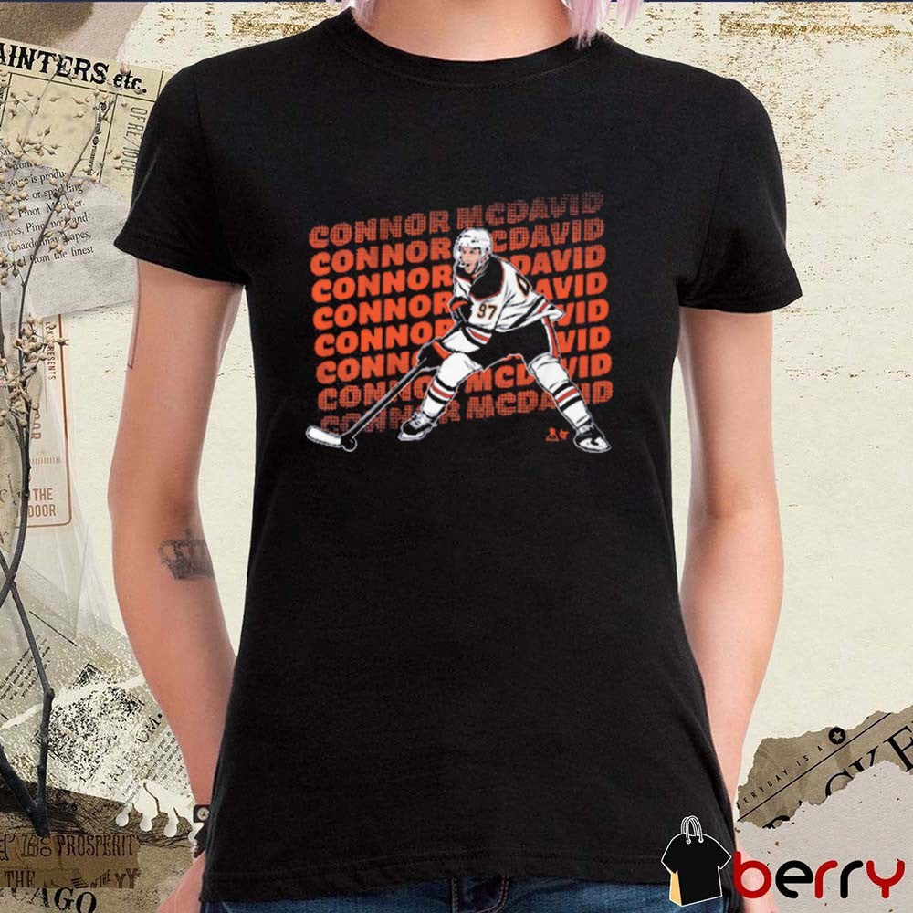 Connor McDavid Name Repeat Edmonton Oilers Hockey t-shirt