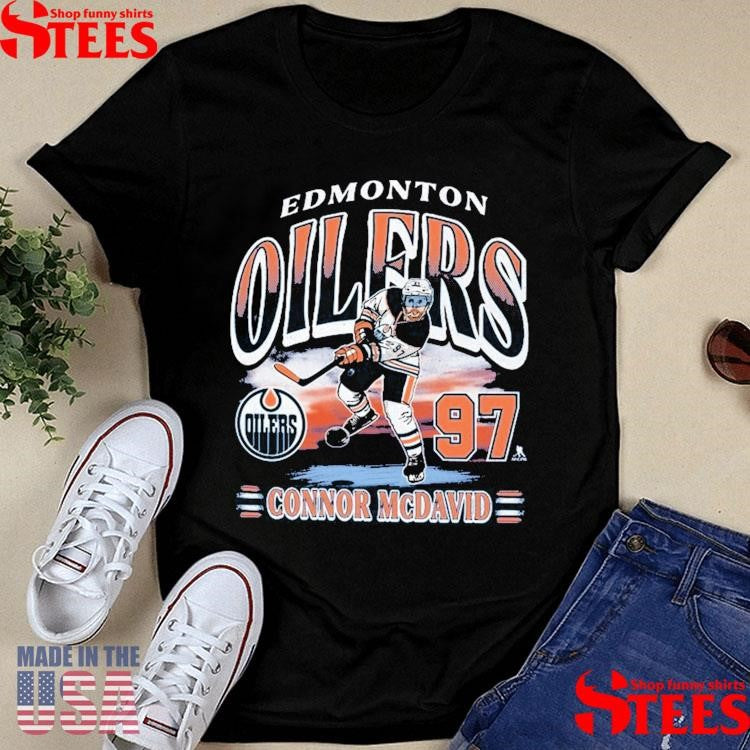 Connor Mcdavid Edmonton Oilers ’47 Franklin Player Name Number Nhl T-shirt