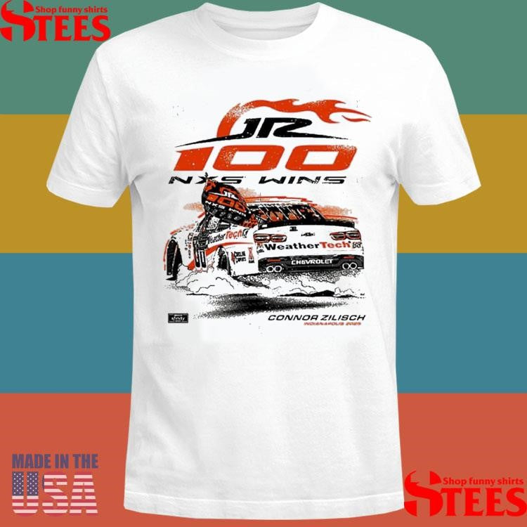 Connor Zilisch Jr Motorsports Team Apparel 2025 Pennzoil 250 100th Xfinity Series Wins Race Win T-shirts
