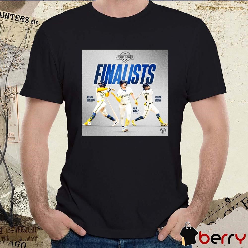 Contreras Adames Chourio Milwaukee Brewers MLB 2024 Silver Slugger finalists Signatures Poster t-shirt