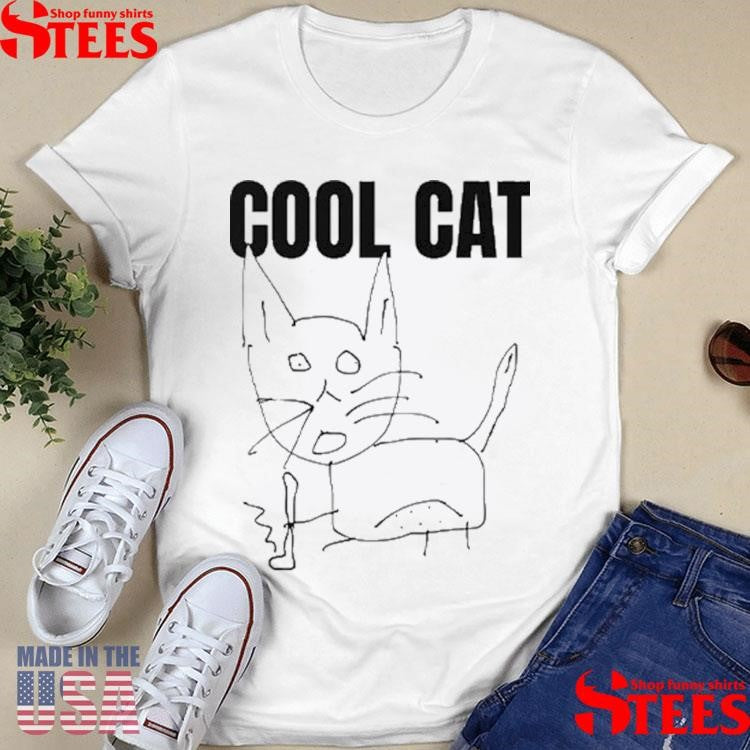 Cool Cat And Skateboard T-shirts