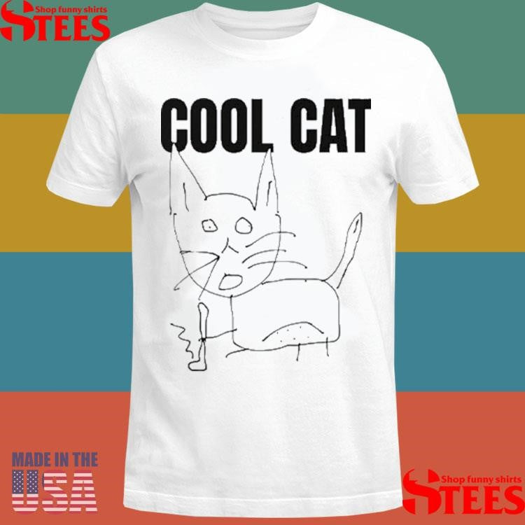 Cool Cat And Skateboard T-shirts
