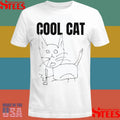 Cool Cat And Skateboard T-shirts