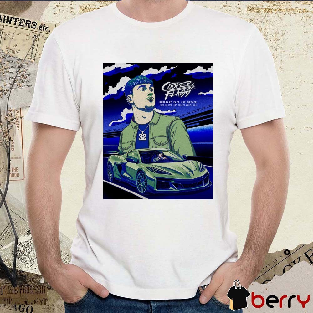 Cooper Flagg Honorary Pace Car Driver 2026 NASCAR Cup Series Würth 400 Poster t-shirt