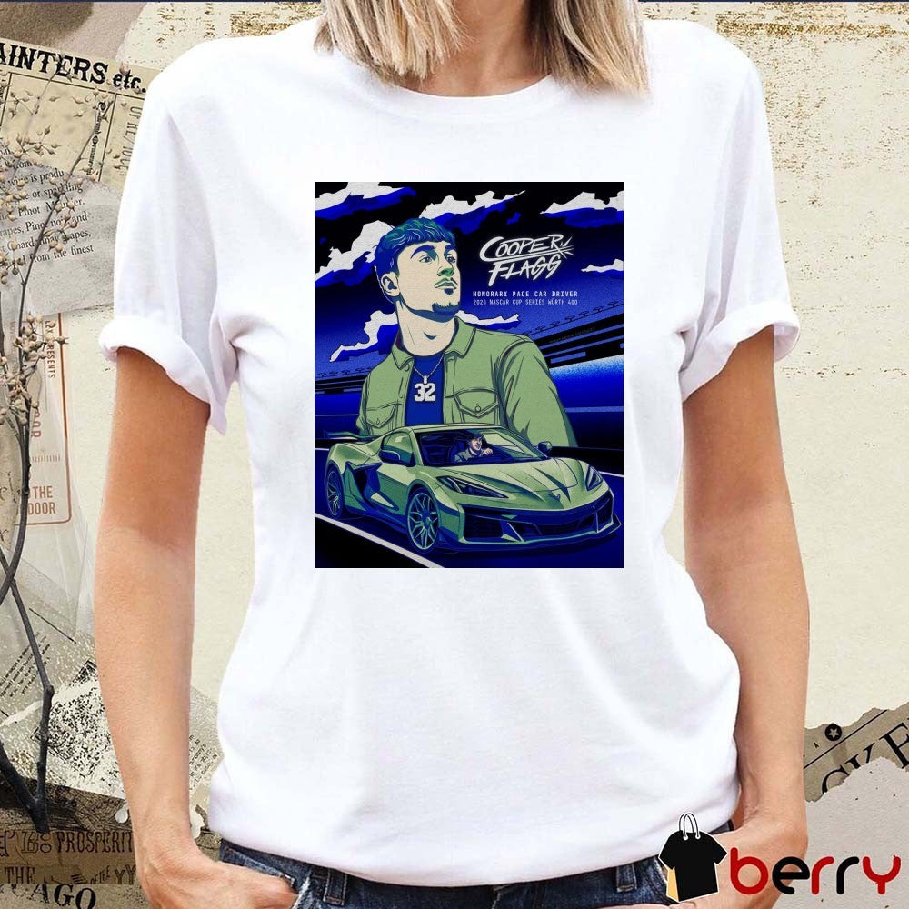 Cooper Flagg Honorary Pace Car Driver 2026 NASCAR Cup Series Würth 400 Poster t-shirt