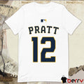 Cooper Pratt Number 12 Milwaukee Brewers MLB 2026 t-shirt