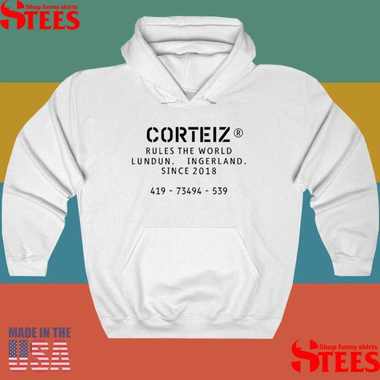 Corteiz Rules The World Lundun Ingerland Since 2018 T-shirt