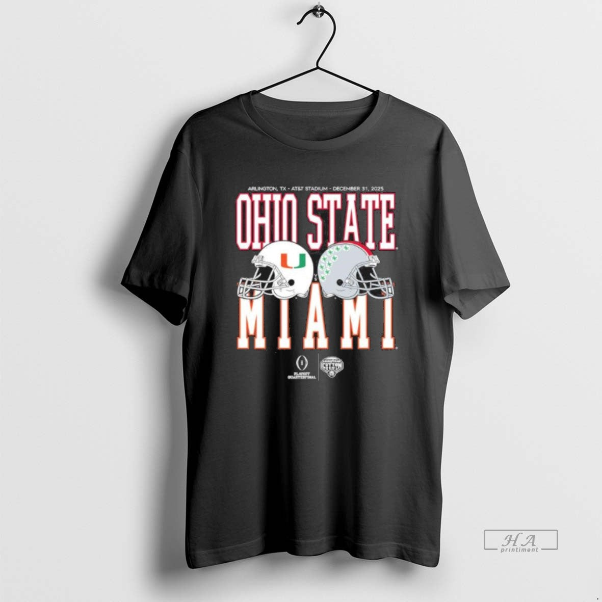 Official Cotton Bowl Classic 2025 Miami Vs Ohio State Helmet Matchup T-Shirts, Hoodie, Sweatshirt | CiraTrend.com