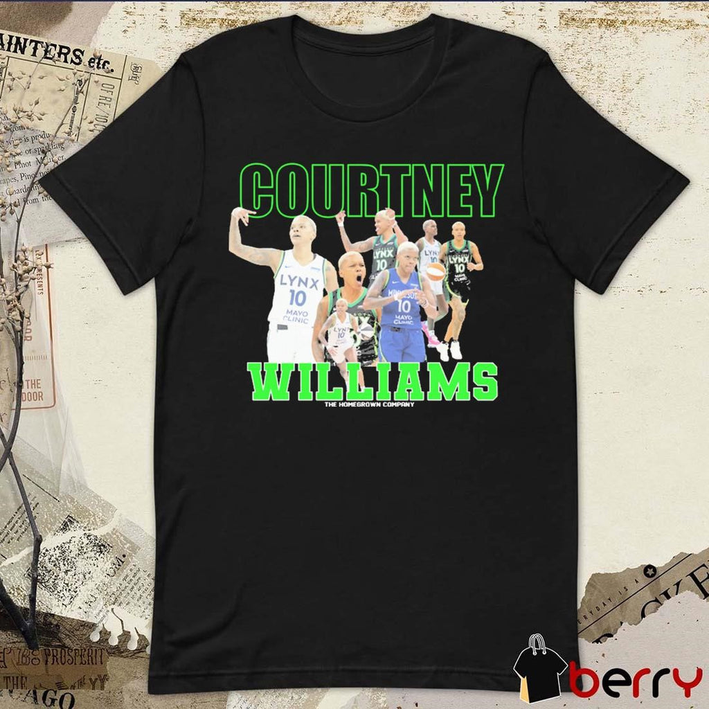 Courtney Williams Minnesota Lynx WNBA The Homegrown Company t-shirt