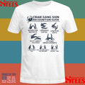 Crab Gang Sign Recognition Guide Blue T-shirts