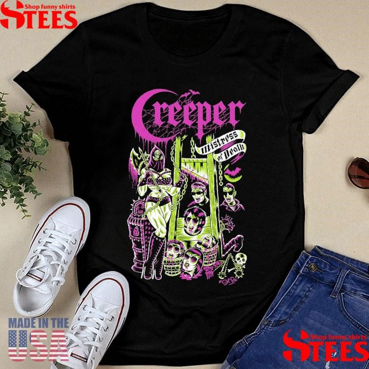 Creeper Mistress Of Death Sol Rac T-shirts