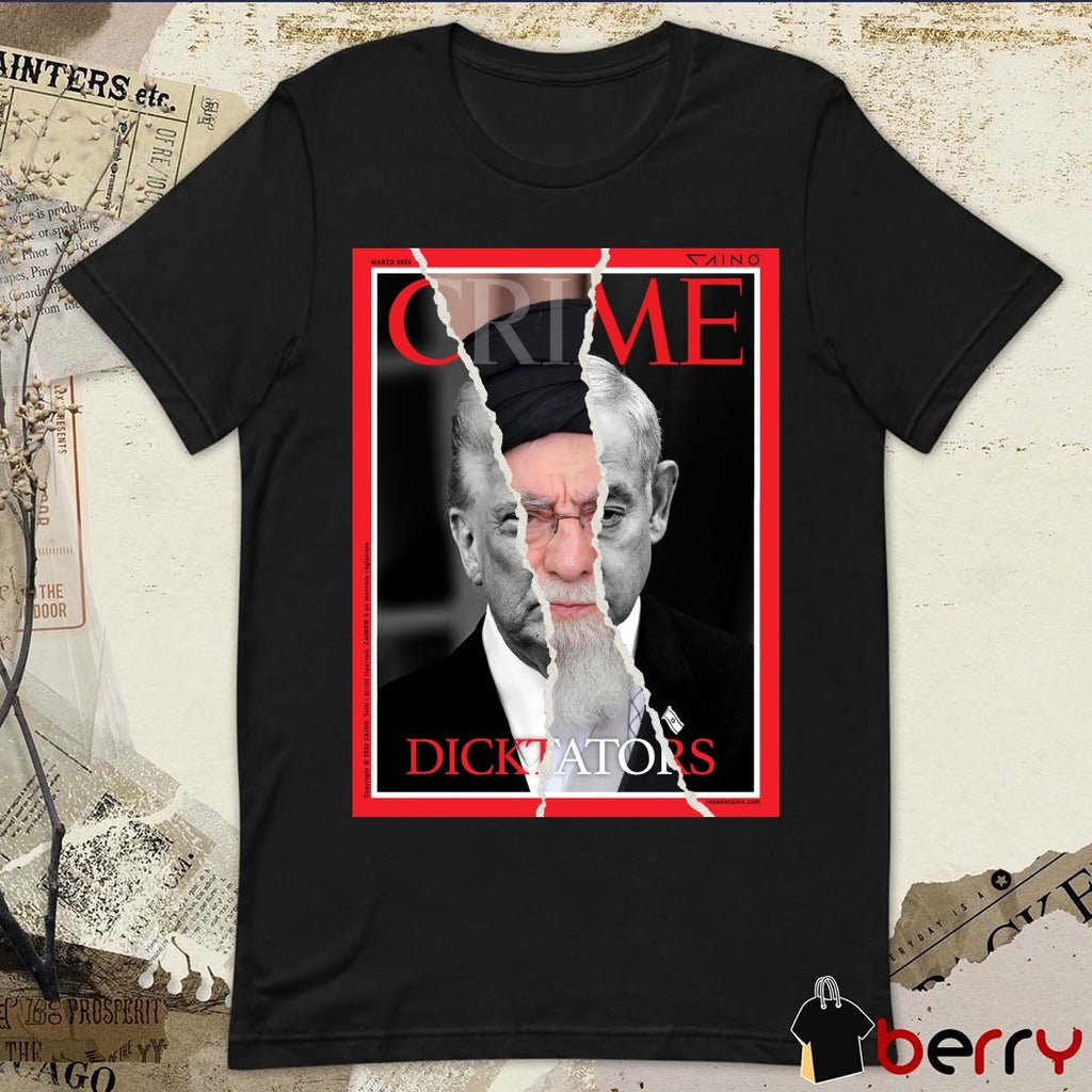 Crime Magazine Dictators March 2024 Khamenei and Trump Poster t-shirt