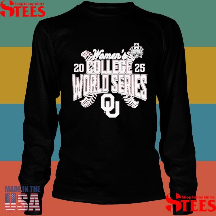 Crimson Oklahoma Sooners 2025 Ncaa Softball Women’s College World Series Shirts