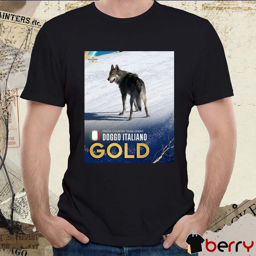 Cross-country Team Sprint Doggo Italiano Gold Medal 2026 Winter Olympics t-shirt