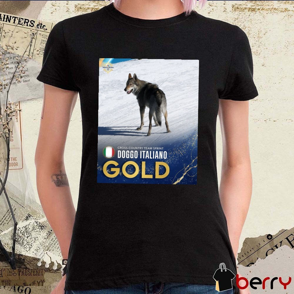 Cross-country Team Sprint Doggo Italiano Gold Medal 2026 Winter Olympics t-shirt