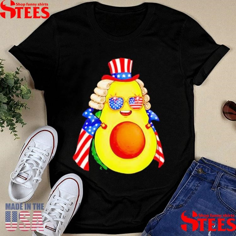 Cute Avocado American Flag Cape 4th Of July America Usa Shirts