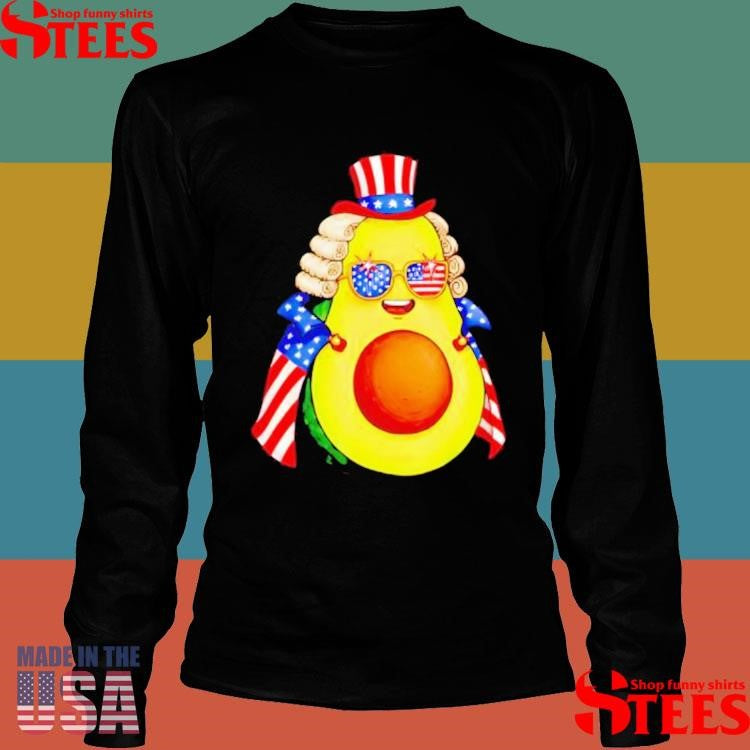 Cute Avocado American Flag Cape 4th Of July America Usa Shirts