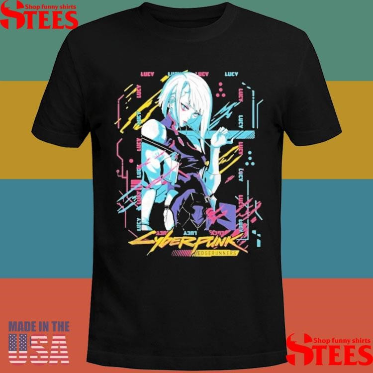 Cyberpunk Edgerunners Anime Lucy Rebecca David T-shirt