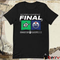 Dallas Stars vs. Edmonton Oilers 2025 Western Conference Finals Stanley Cup Playoffs 2025 Matchup Center Ice t-shirt