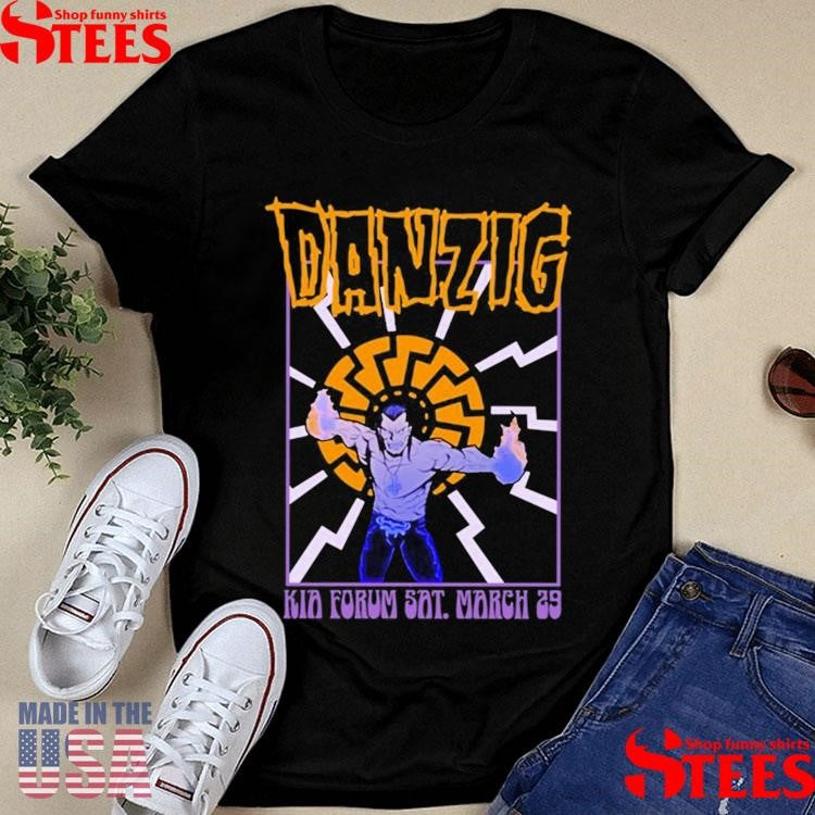 Danzig Mar 29 2025 Kia Forum, Inglewood, Ca Event Shirts