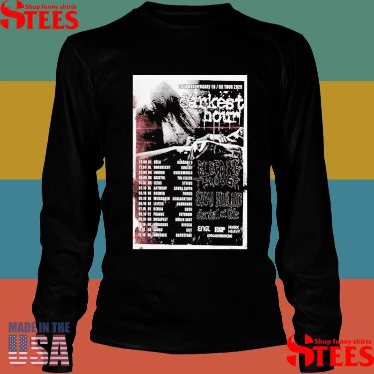 Darkest Hour 30th Anniversary Eu Uk Tour 2025 T-shirt